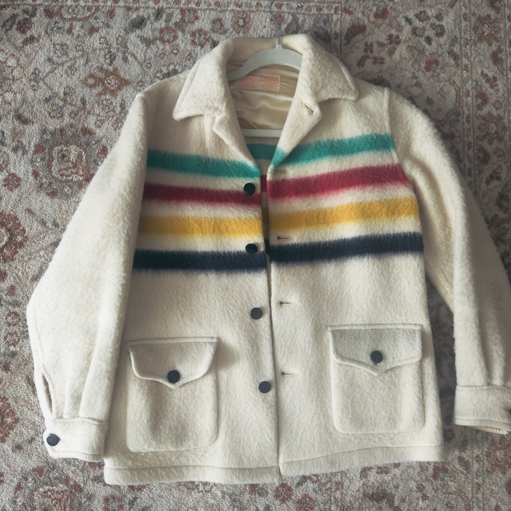 1960’s Hudson Bay Blanket jacket. Adorable